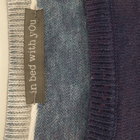 Italian Luxury Brand in bed with you Cashmere Lite Sweater Polka Dot Top Soft XL - Picture 5 of 10